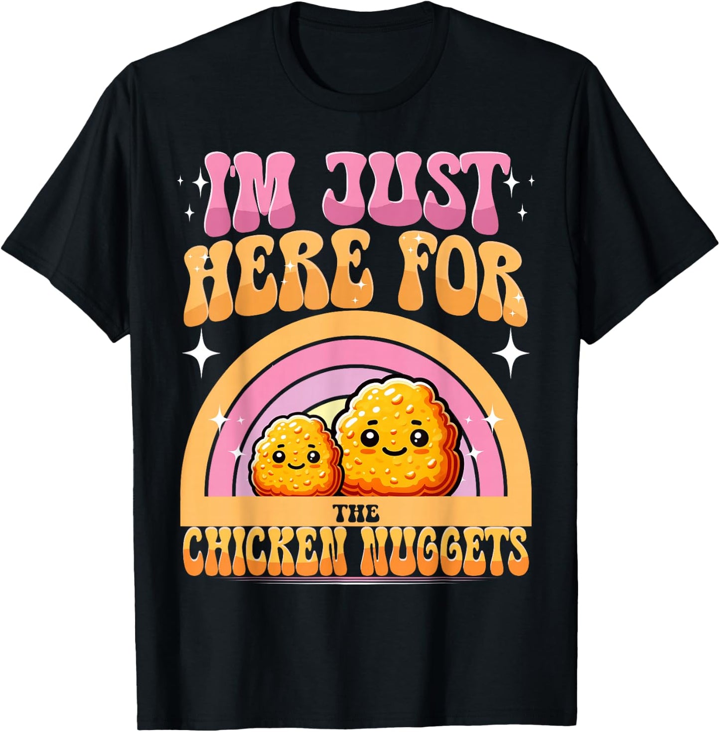 Cute Chicken Nuggets Kids T-Shirt - T-Shirt | Black
