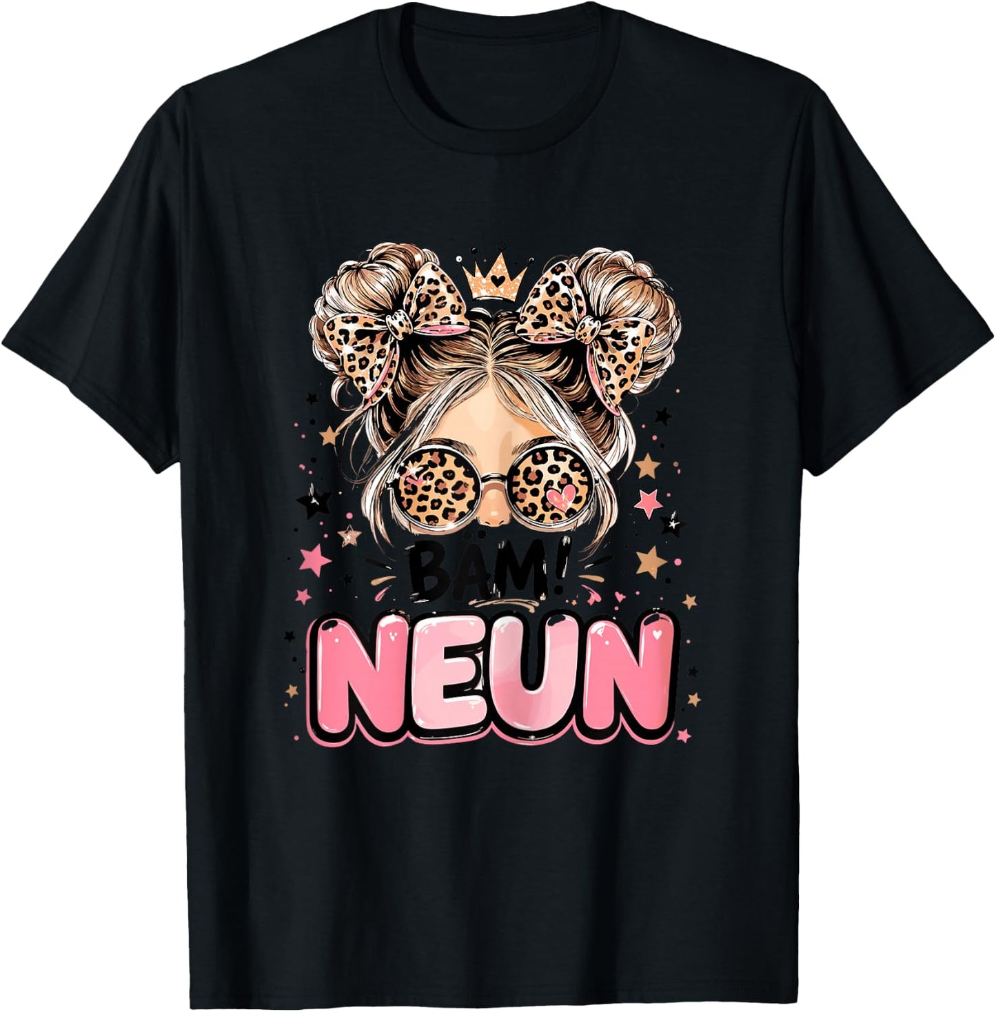 9. Geburtstag Mädchen 9 Jahre 2017 Lustig Geschenk T-Shirt - T-Shirt | Black