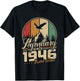 Légendaire Depuis 1946 Anniversaire 80 Ans Hommes Femmes T-Shirt - T-Shirt | Black