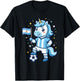 Argentina Flag Unicorn Cute Kawaii Argentinian T-Shirt - T-Shirt | Black