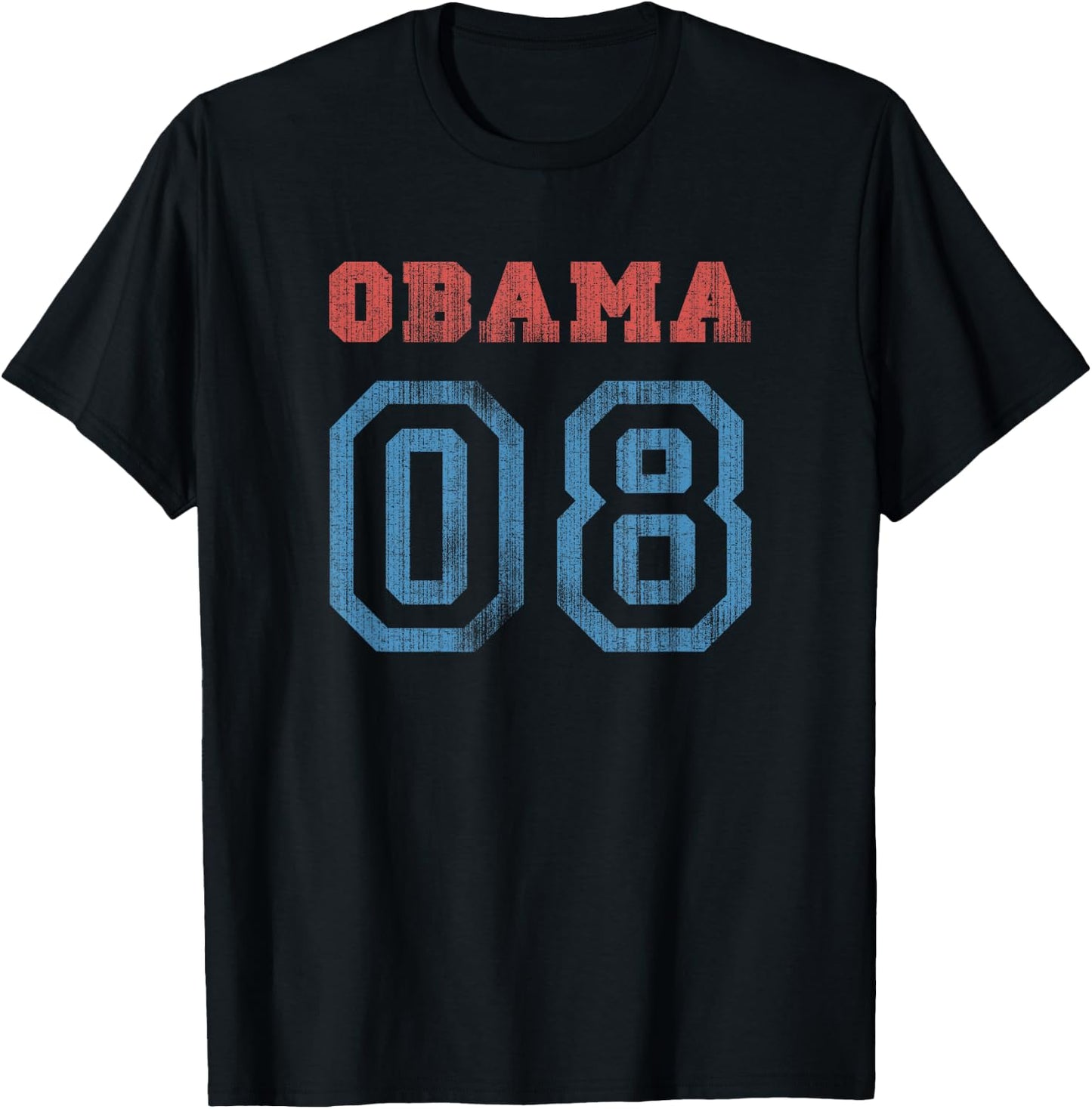 Vintage Obama 08 T-Shirt - T-Shirt | Black
