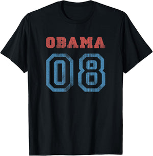 Vintage Obama 08 T-Shirt - T-Shirt | Black