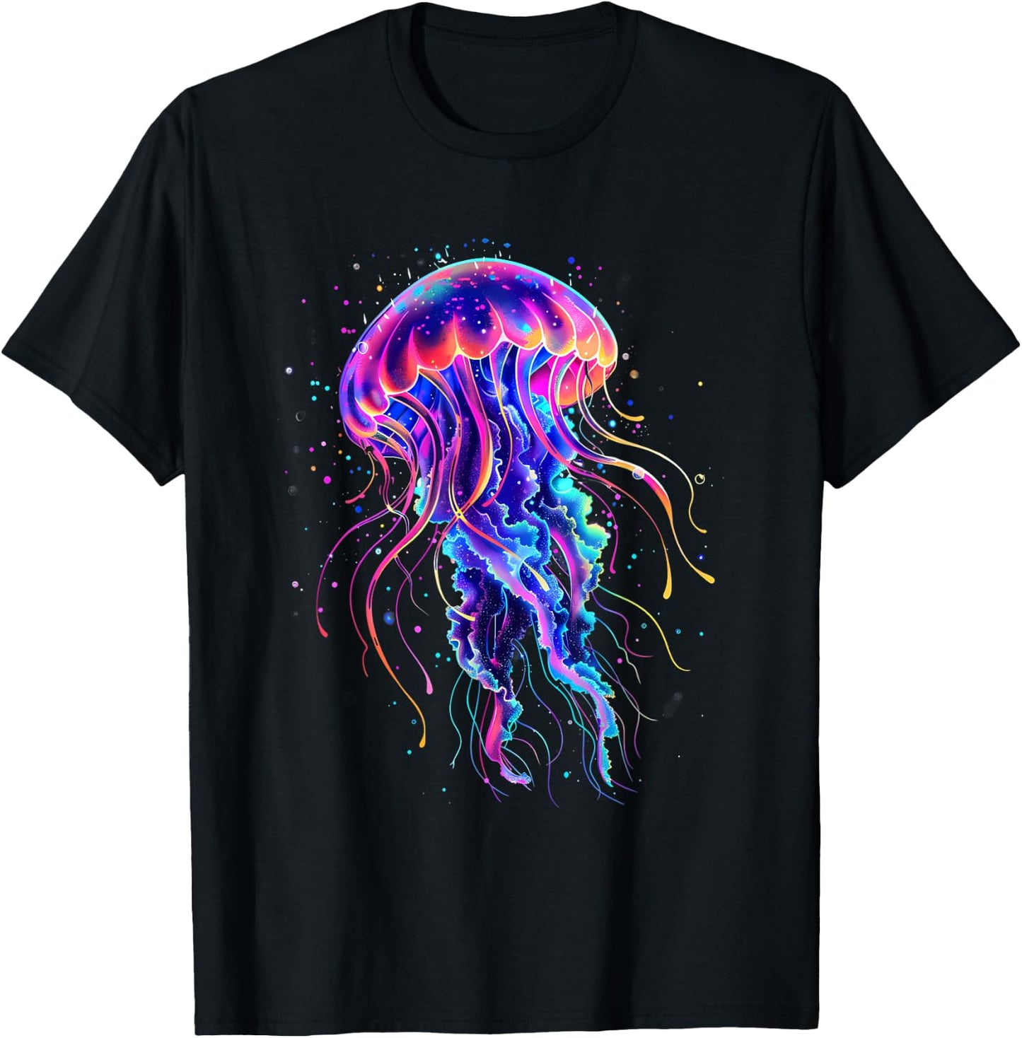 Sea Ocean Jellyfish Marine Mammal Ocean Sea Animal Jellyfish , black T-Shirt - T-Shirt | Black