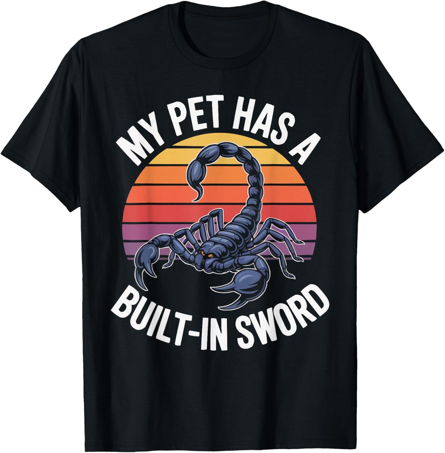 Venomous Scorpion Design Wildlife Animal Arachnid T-Shirt - T-Shirt | Black