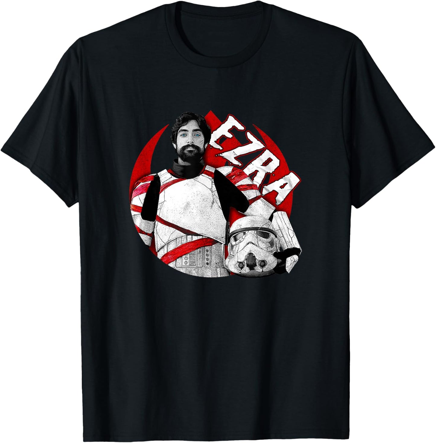 Star Wars: Ahsoka Ezra Stormtrooper Suit Vintage Portrait T-Shirt - T-Shirt | Black