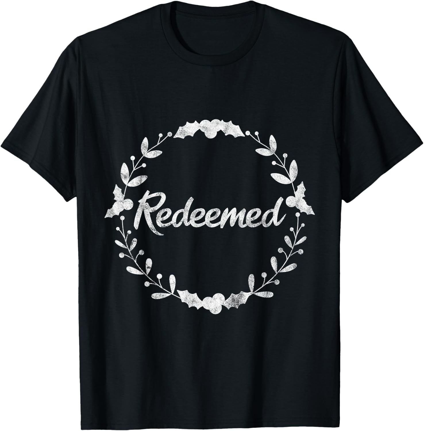 Christian Redeemed Scripture Inspirational Quote Gift T-Shirt - T-Shirt | Black