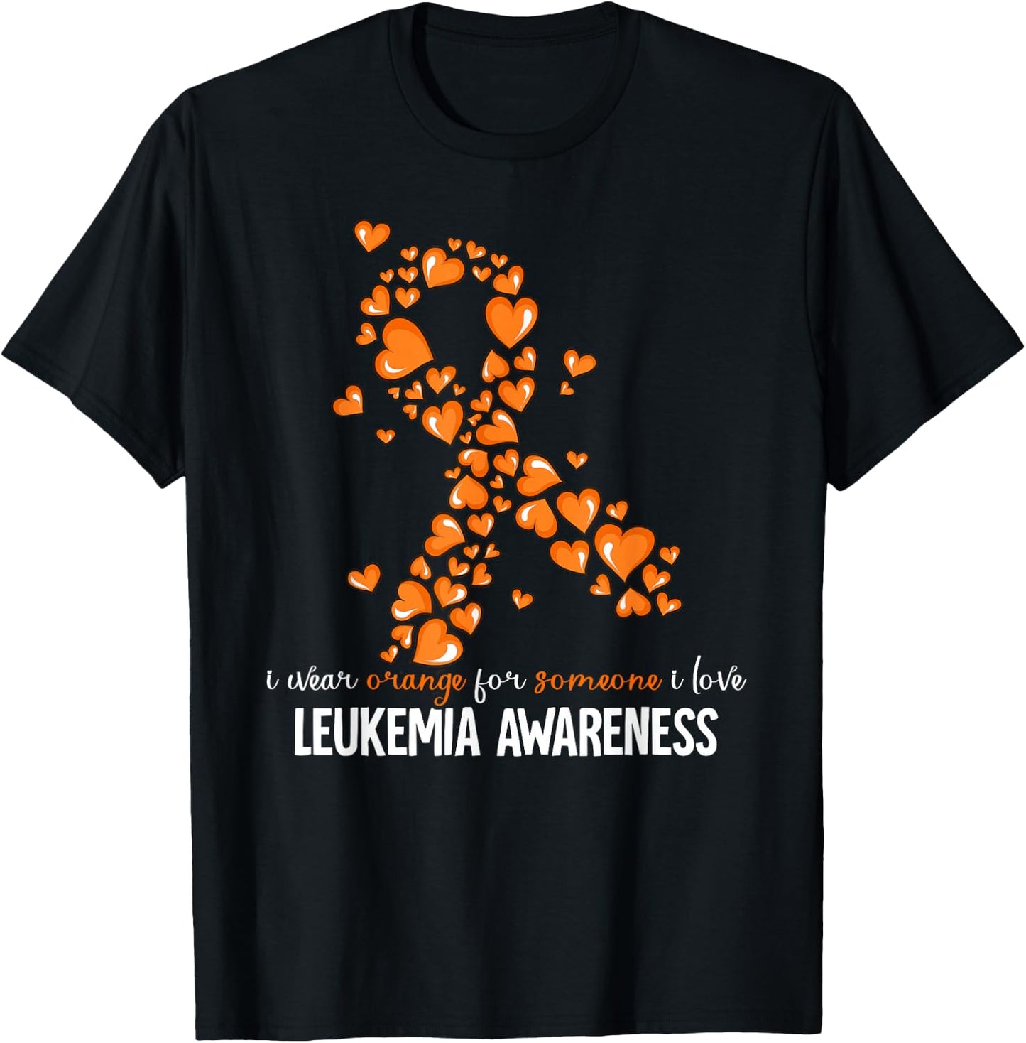 Leukemia Cancer Awareness - Leukemia Cancer Awareness - -Adults - Black - Small - Short Sleeve - - Modern - Polyester 100% T-Shirt - T-Shirt | Black