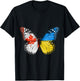 Canadian Ukrainian Flag Butterfly Canada Ukraine T-Shirt - T-Shirt | Black