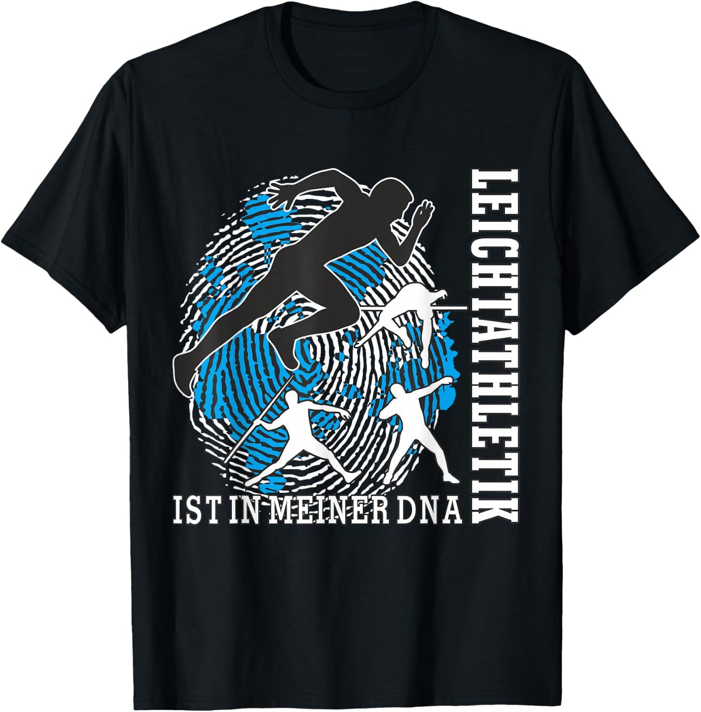 Leichtathletik ist in meiner DNA Leichtathlet Männer Jungen T-Shirt - T-Shirt | Black