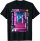 Tokyo Cyberpunk Vaporwave in Japanese Retro Vibes Aesthetic T-Shirt - T-Shirt | Black