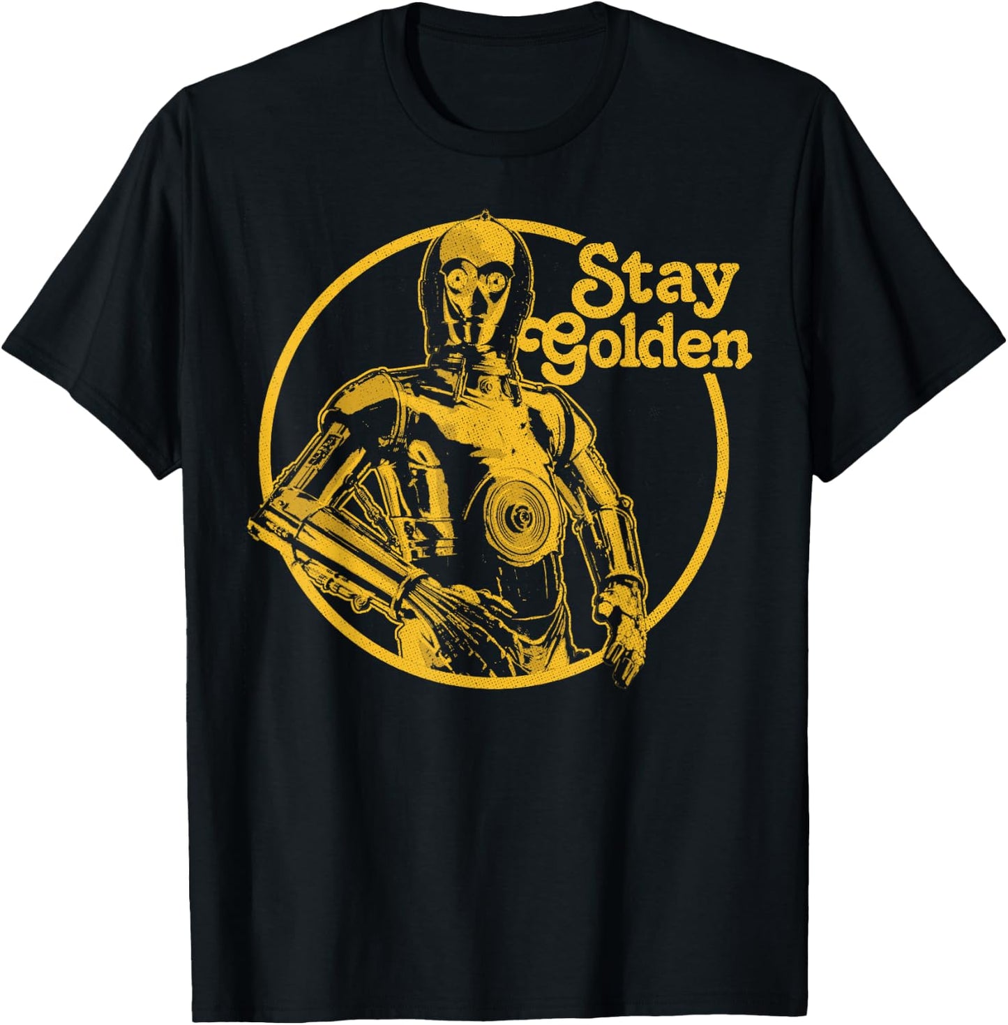 Star Wars C-3PO Stay Golden T-Shirt - T-Shirt | Black