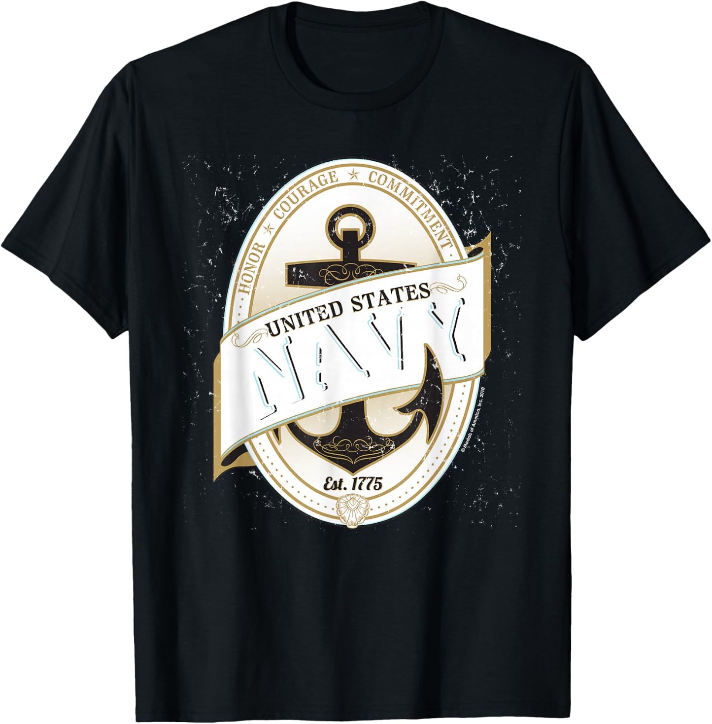 United States Navy Usn T-Shirt - T-Shirt | Black