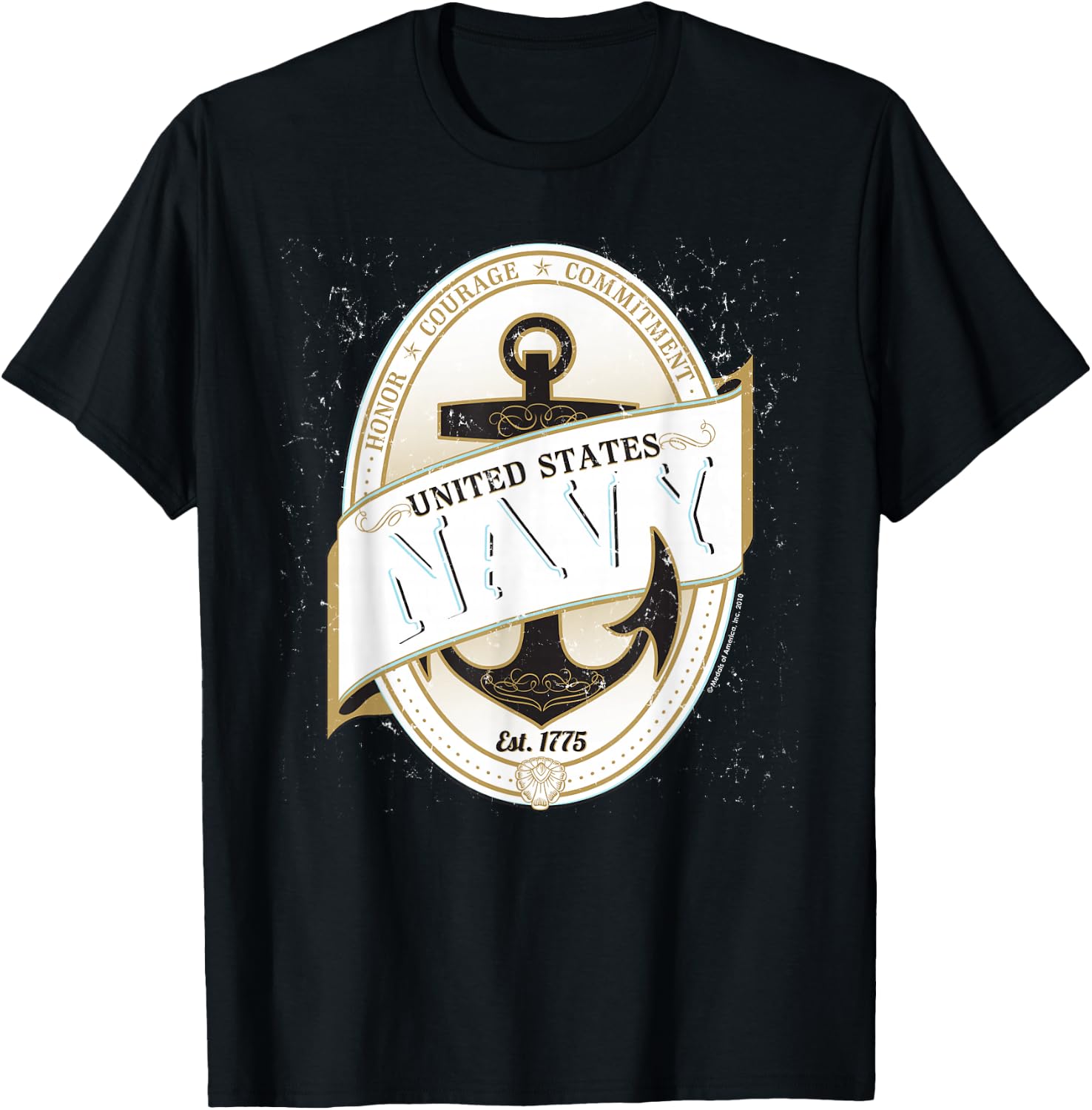 United States Navy Usn T-Shirt - T-Shirt | Black