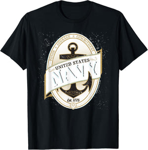 United States Navy Usn T-Shirt - T-Shirt | Black
