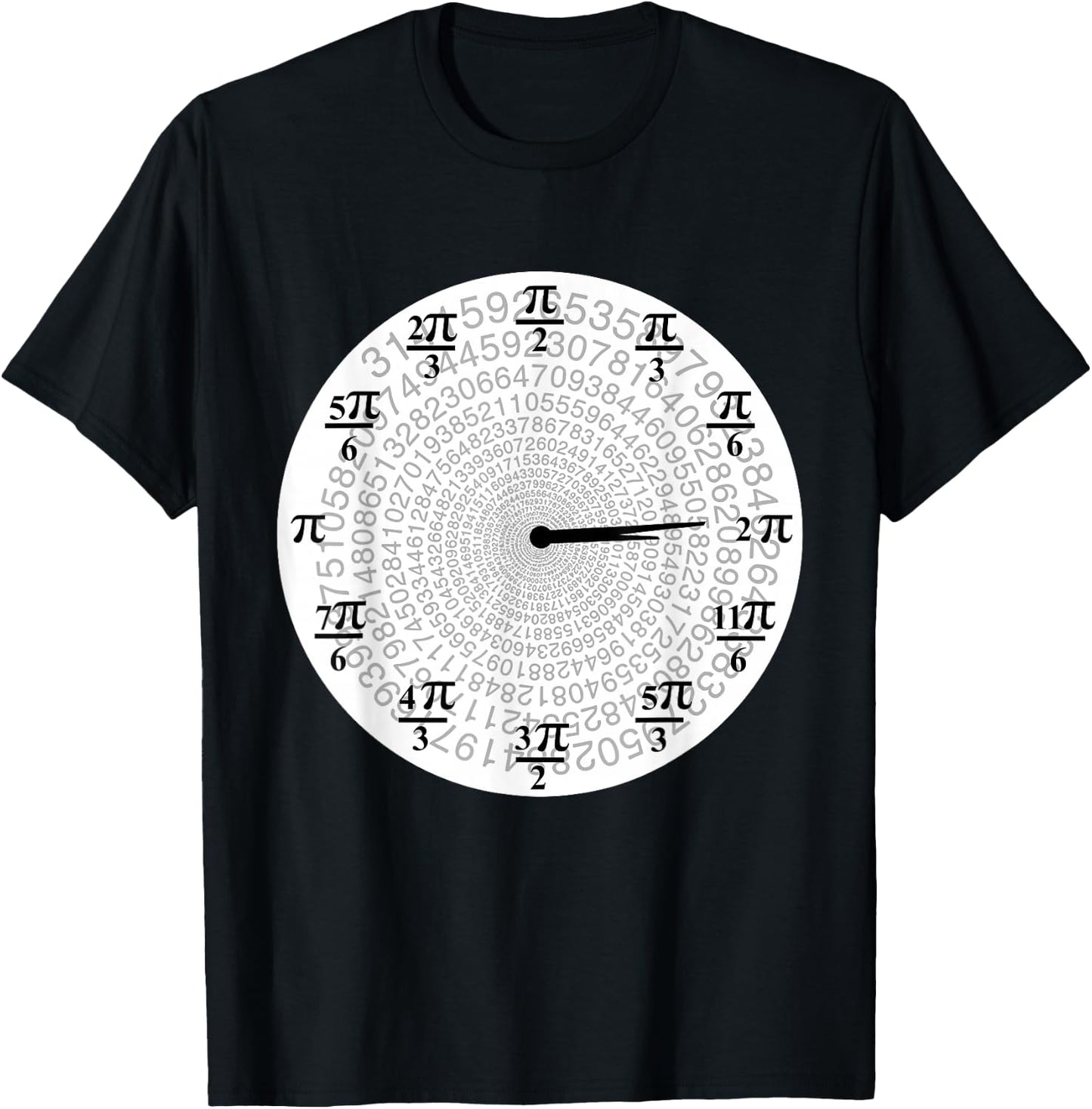 Horloge Pi 3:14 Pi Horloge analogique T-Shirt - T-Shirt | Black