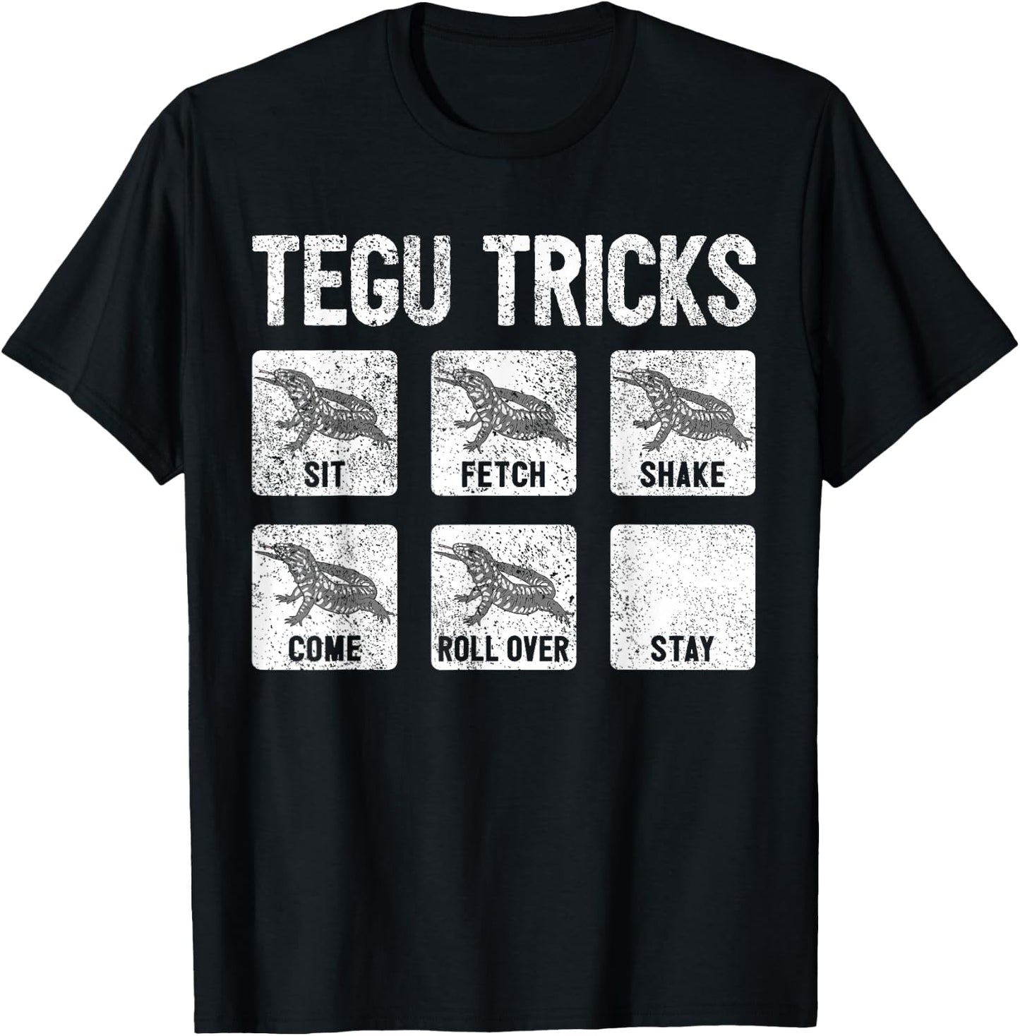 Tegu Owner Funny Giant Tegu Tricks Lizard Tegu T-Shirt - T-Shirt | Black