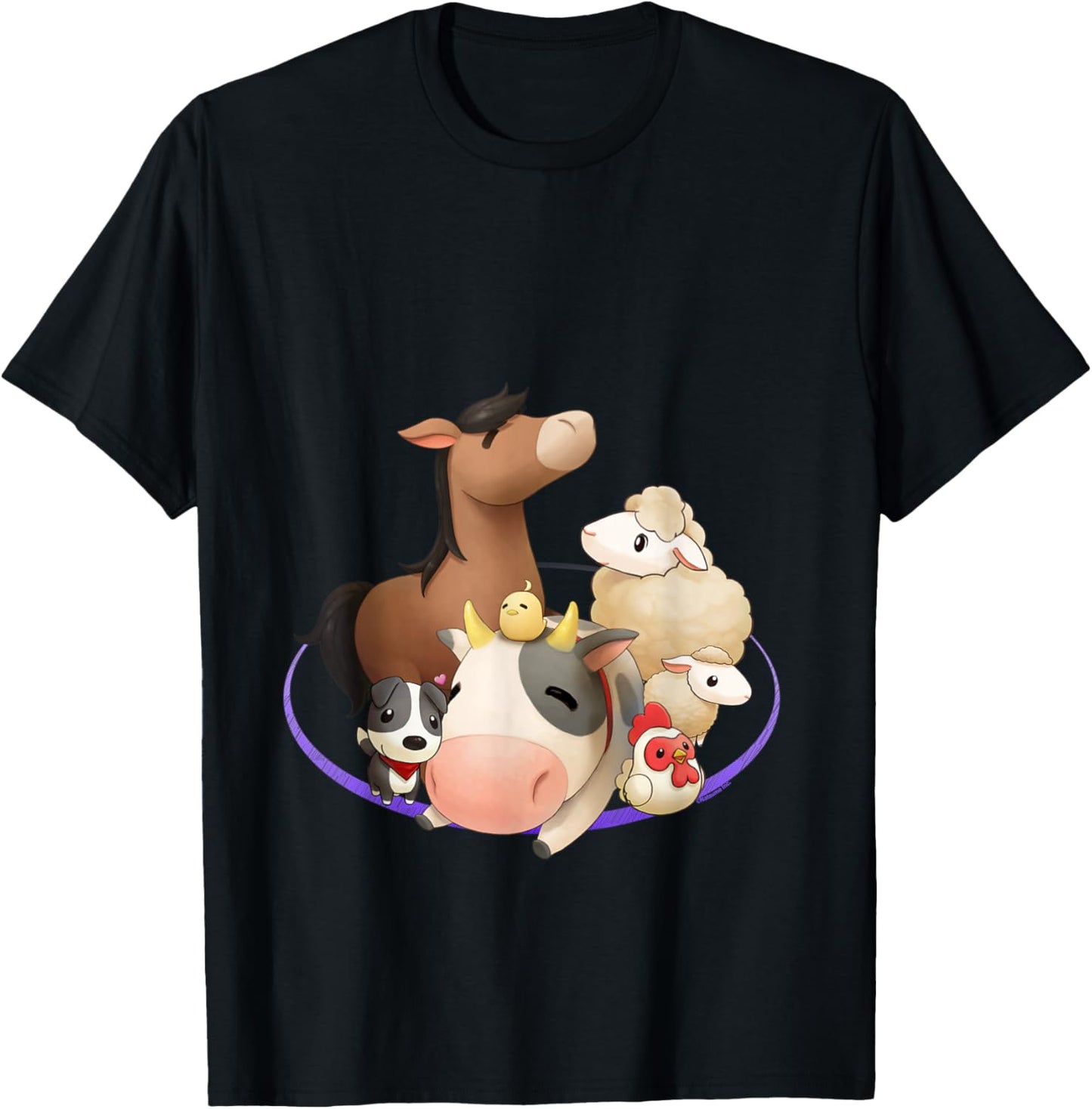 Official Harvest Moon Animal Friends T-Shirt - T-Shirt | Black