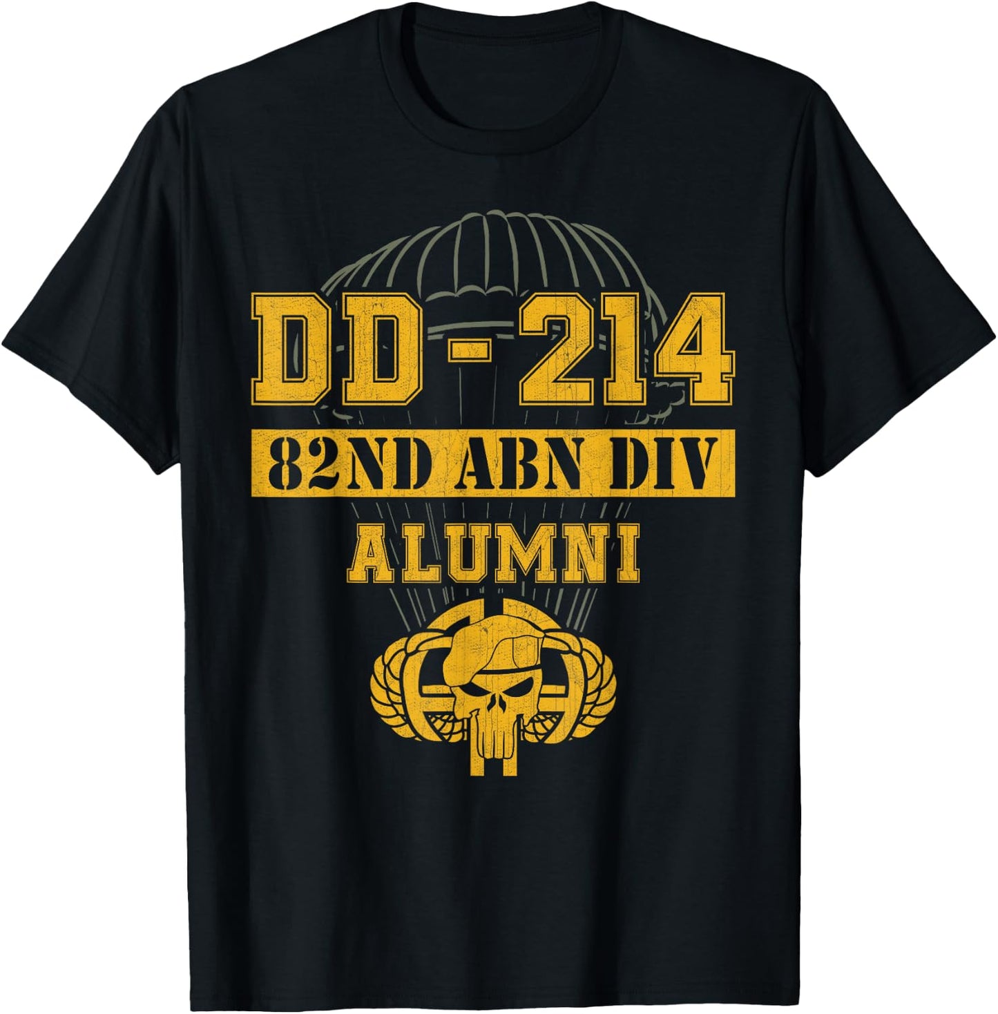 DD214 Alumni 82nd Airborne Veteran Retirement Shirts T-Shirt - T-Shirt | Black