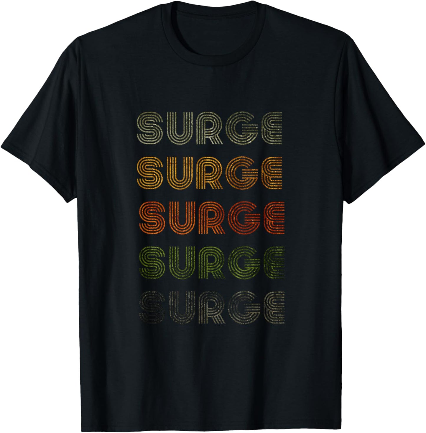 Love Heart Surge Grunge Vintage Style Black Surge T-Shirt - T-Shirt | Black
