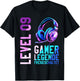 9. Geburtstag Junge Mädchen Gaming Level 9 Jahre T-Shirt - T-Shirt | Black