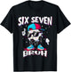 Fußball 67 Meme Six Seven Fußball 67 Jungen Mädchen T-Shirt - T-Shirt | Black