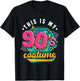 90s Fashion This Is My 90s Costume Retro Aesthetic T-Shirt - T-Shirt | Black