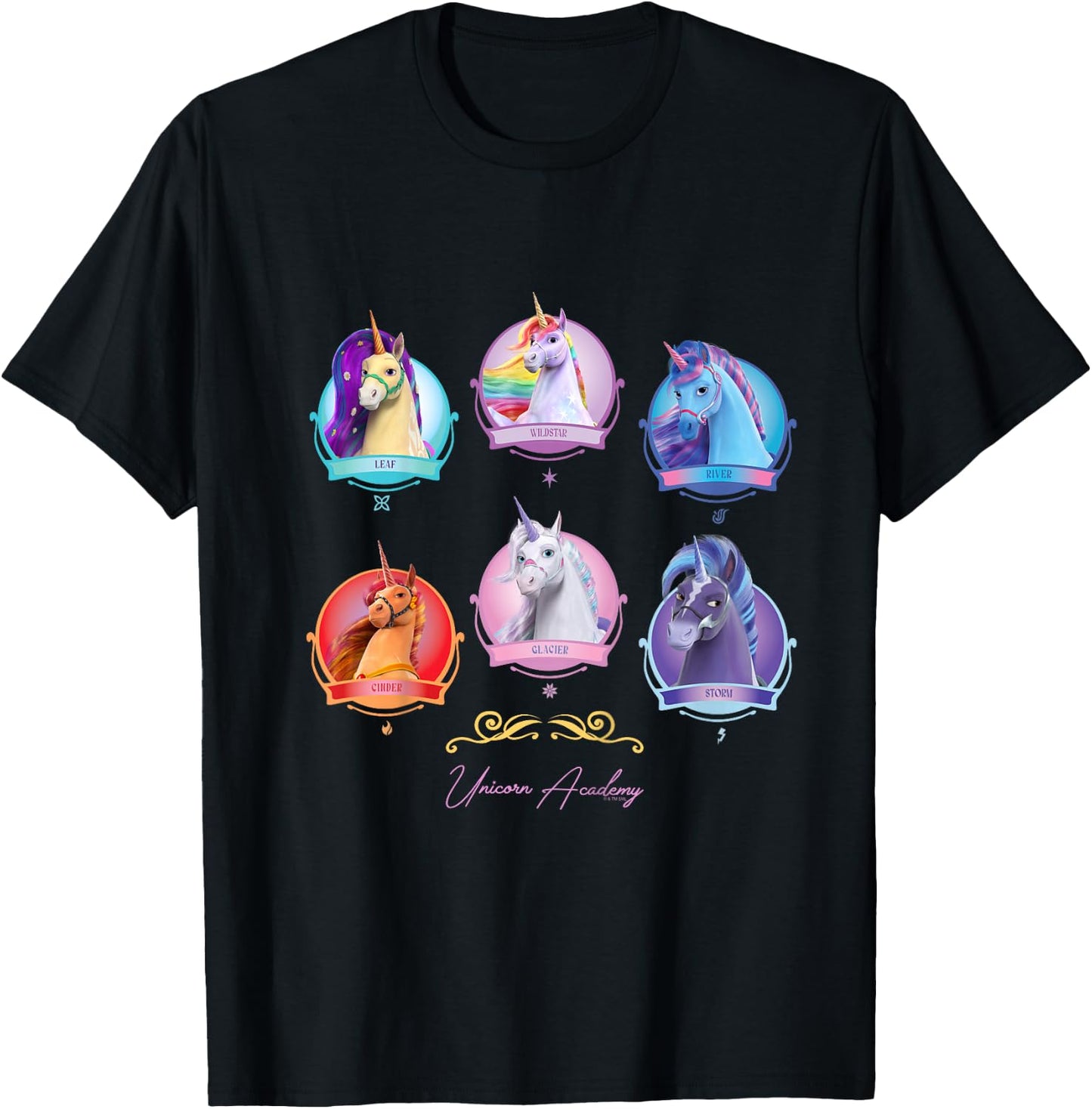 Kids Group Unicorn T-Shirt - T-Shirt | Black