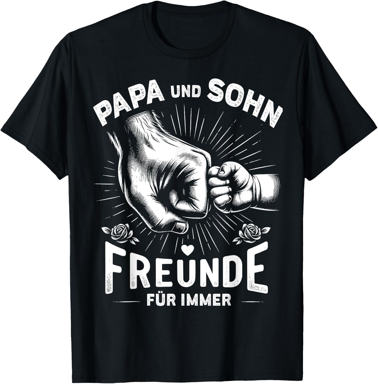 Papa Und Sohn Beste Freunde Vater Geburtstag Vatertag Spruch T-Shirt - T-Shirt | Black