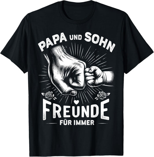 Papa Und Sohn Beste Freunde Vater Geburtstag Vatertag Spruch T-Shirt - T-Shirt | Black
