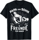 Papa Und Sohn Beste Freunde Vater Geburtstag Vatertag Spruch T-Shirt - T-Shirt | Black