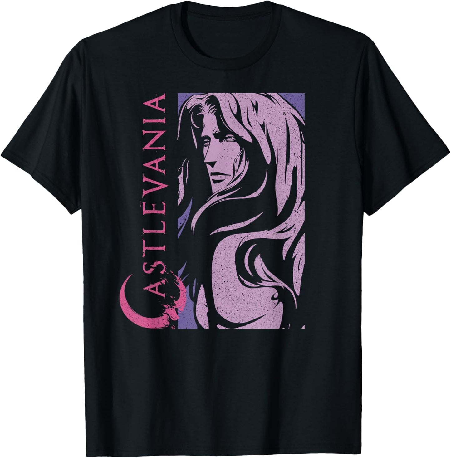 Castlevania Alucard Dark Portrait T-Shirt - T-Shirt | Black