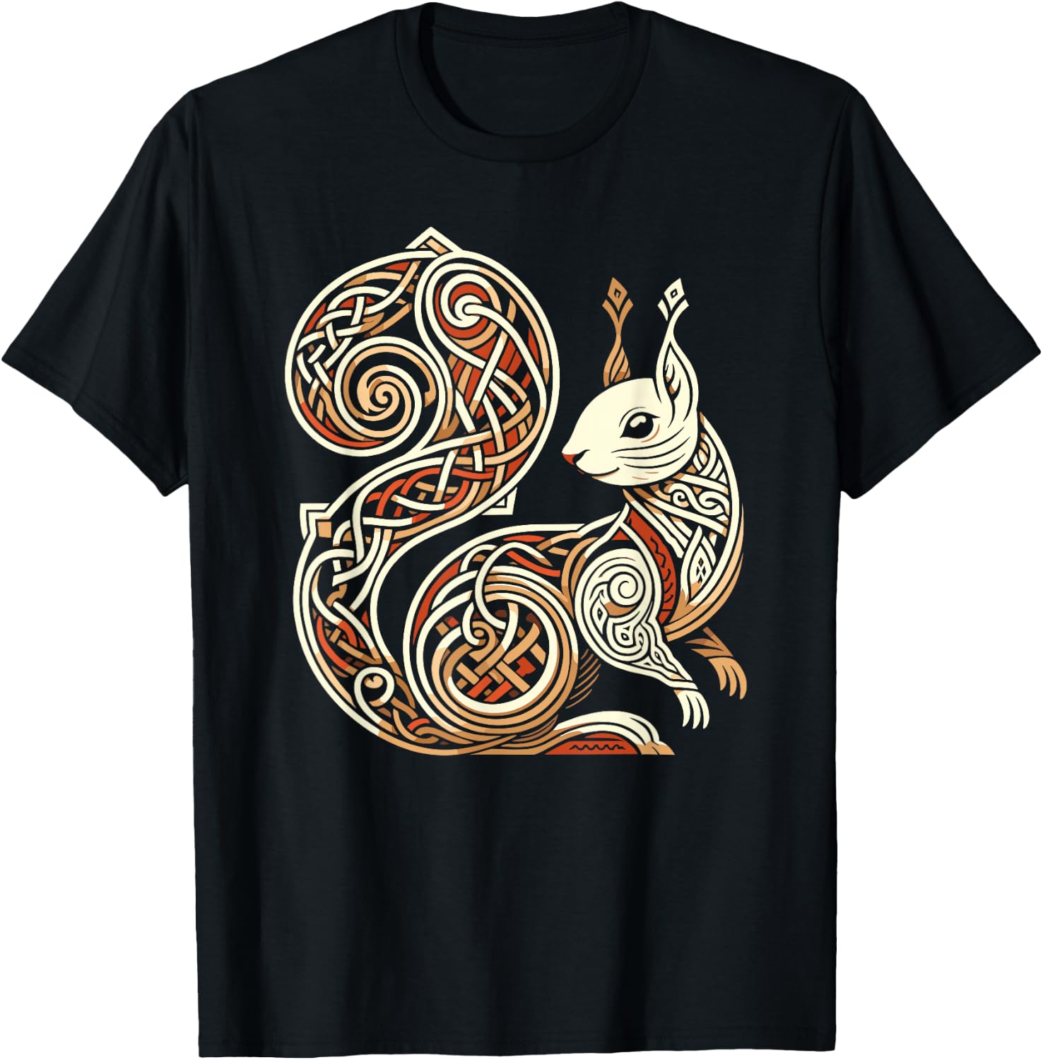 Ratatoskr Yggdrasil Squirrel Norse Mythology T-Shirt - T-Shirt | Black