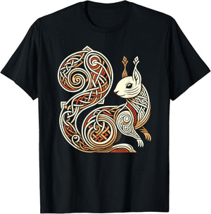 Ratatoskr Yggdrasil Squirrel Norse Mythology T-Shirt - T-Shirt | Black
