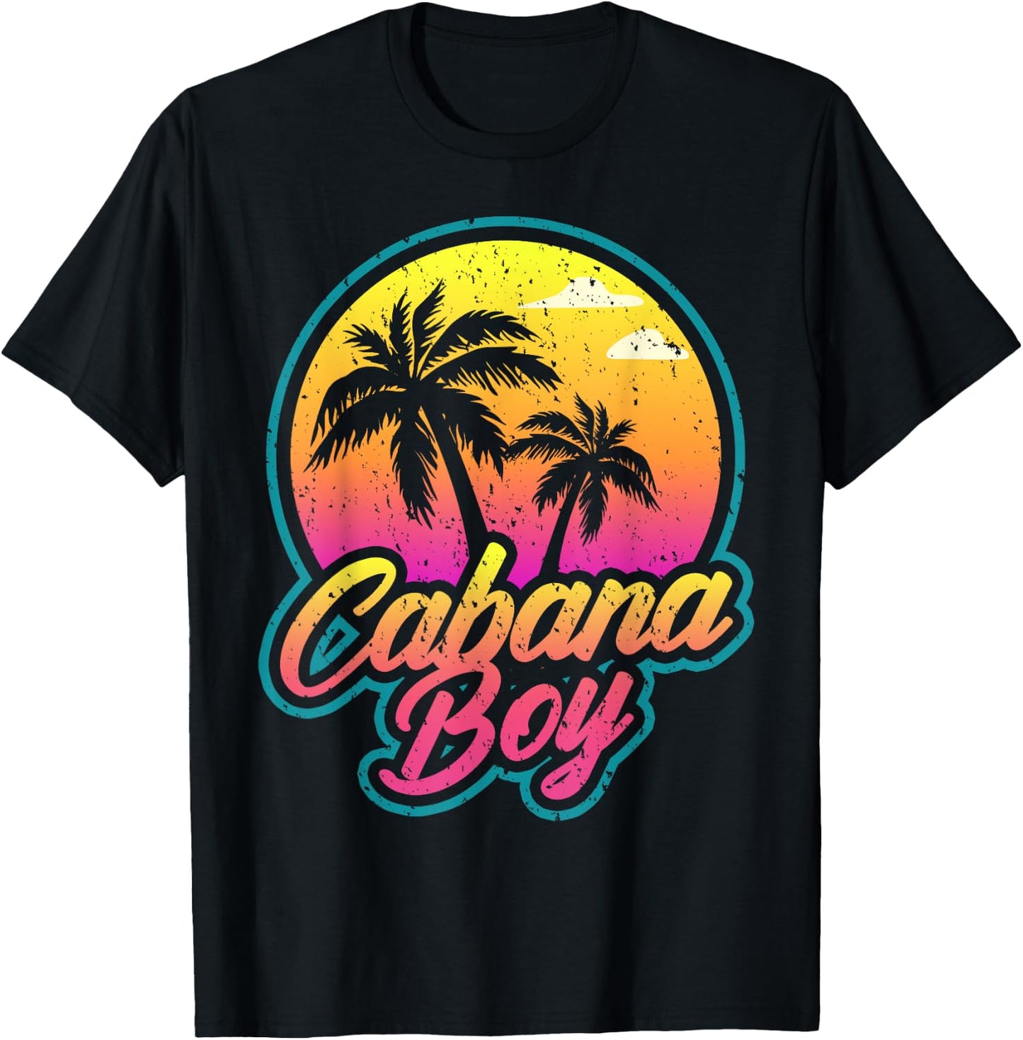 Cabana Boy Pool Party Gift T-Shirt - T-Shirt | Black