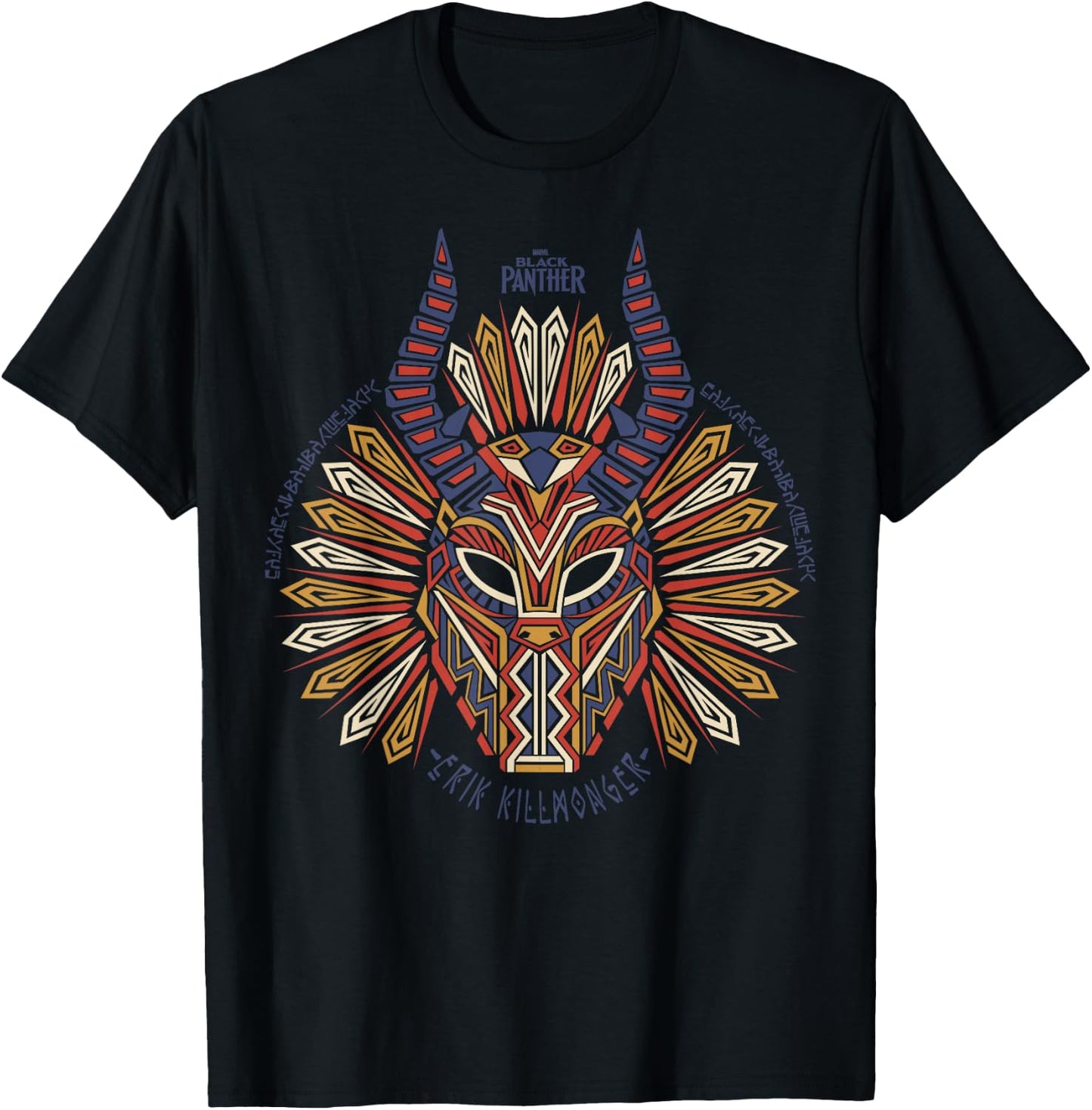 Marvel Black Panther Movie Geo Killmonger Graphic T-Shirt - T-Shirt | Black