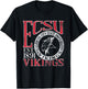 Elizabeth City State Vikings Vintage Dibs Blue T-Shirt - T-Shirt | Black