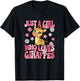 Just A Girl Who Loves Giraffes Groovy Giraffe Girls Kids T-Shirt - T-Shirt | Black