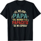 El Mejor Papa Del Mundo Camiseta En Espanol Padre Latino T-Shirt - T-Shirt | Black