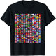 Flags of the Countries around the World International 287 T-Shirt - T-Shirt | Black