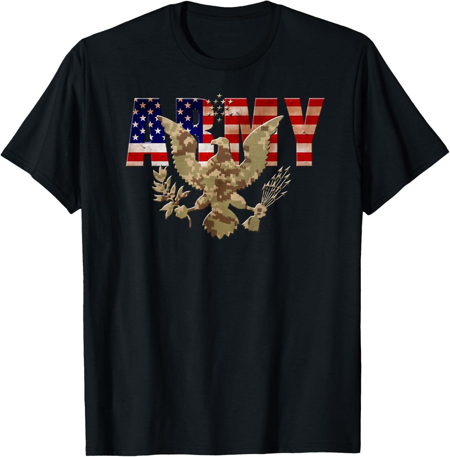 Us Army Eagle T-Shirt - T-Shirt | Black