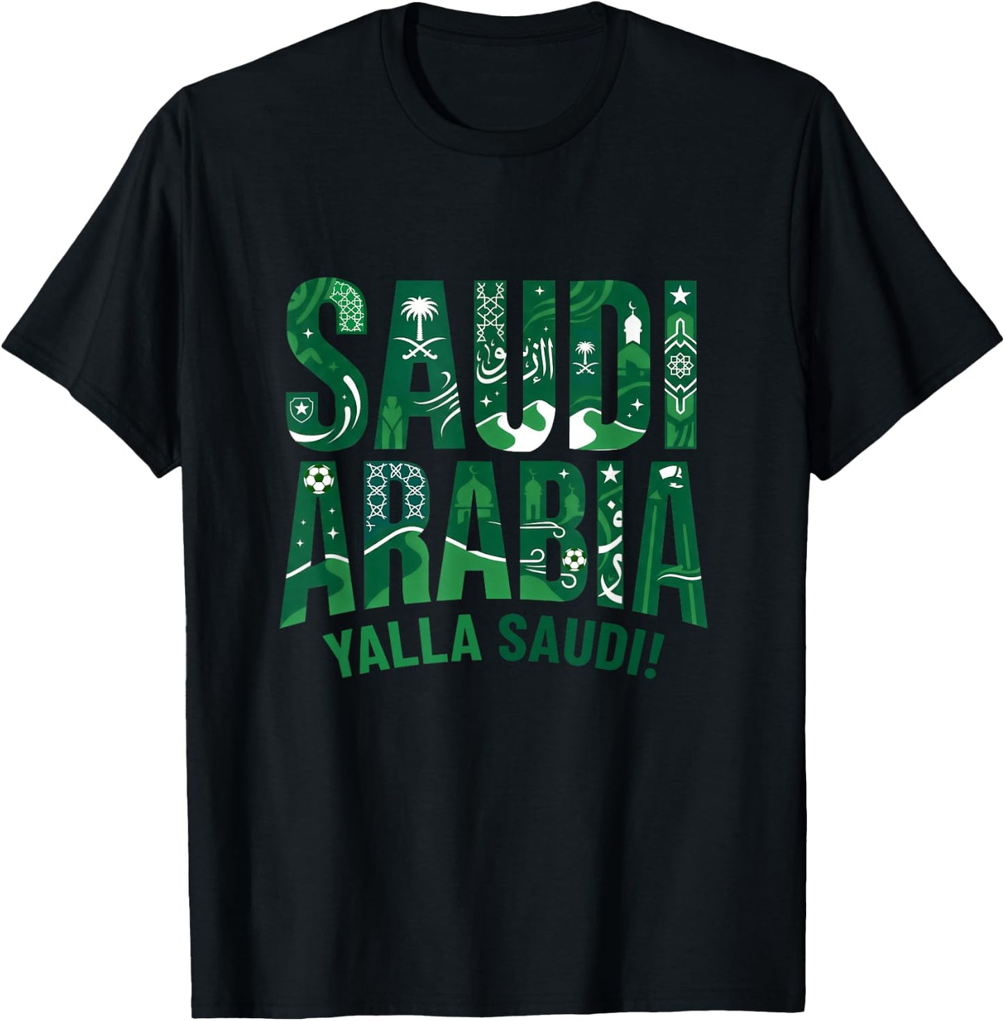 Saudi Arabia T-Shirt - T-Shirt | Black