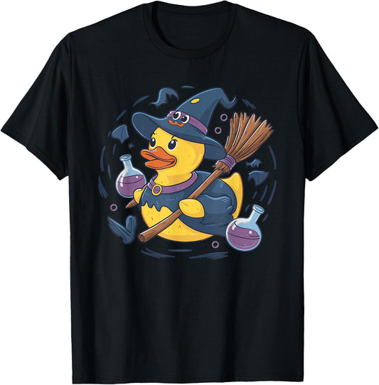 Rubber Duck Witch Rubber Duckie Costume Party T-Shirt - T-Shirt | Black