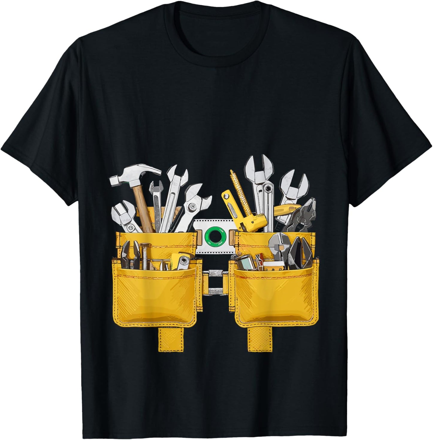 Oys Tool Belt Easy Builder Costume Construction T-Shirt - T-Shirt | Black