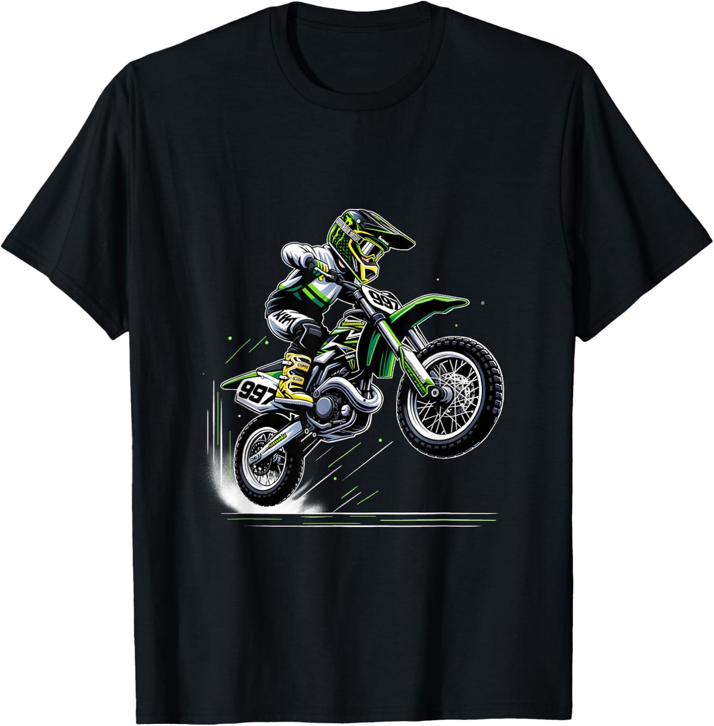 Motorcross Jungen Dirtbike T-Shirt - T-Shirt | Black