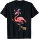 Flamingo Witch T-Shirt - T-Shirt | Black