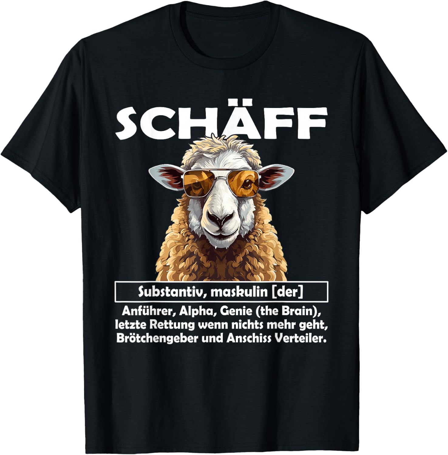 Supervisor | Chef | Schäff , black T-Shirt - T-Shirt | Black