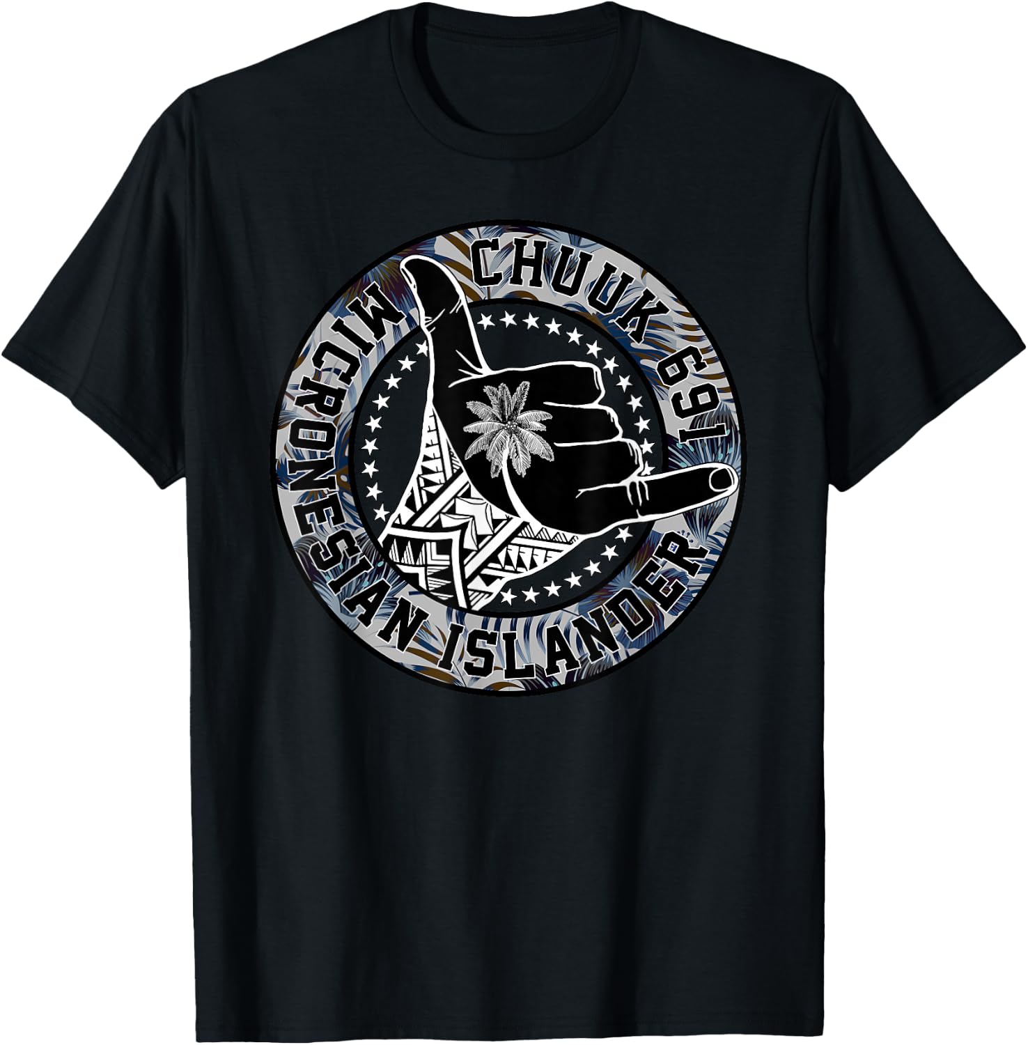 Chuuk Islander Chuukese T-Shirt - T-Shirt | Black