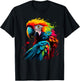 Artistic Colorful Pop Art painted Parrot T-Shirt - T-Shirt | Black