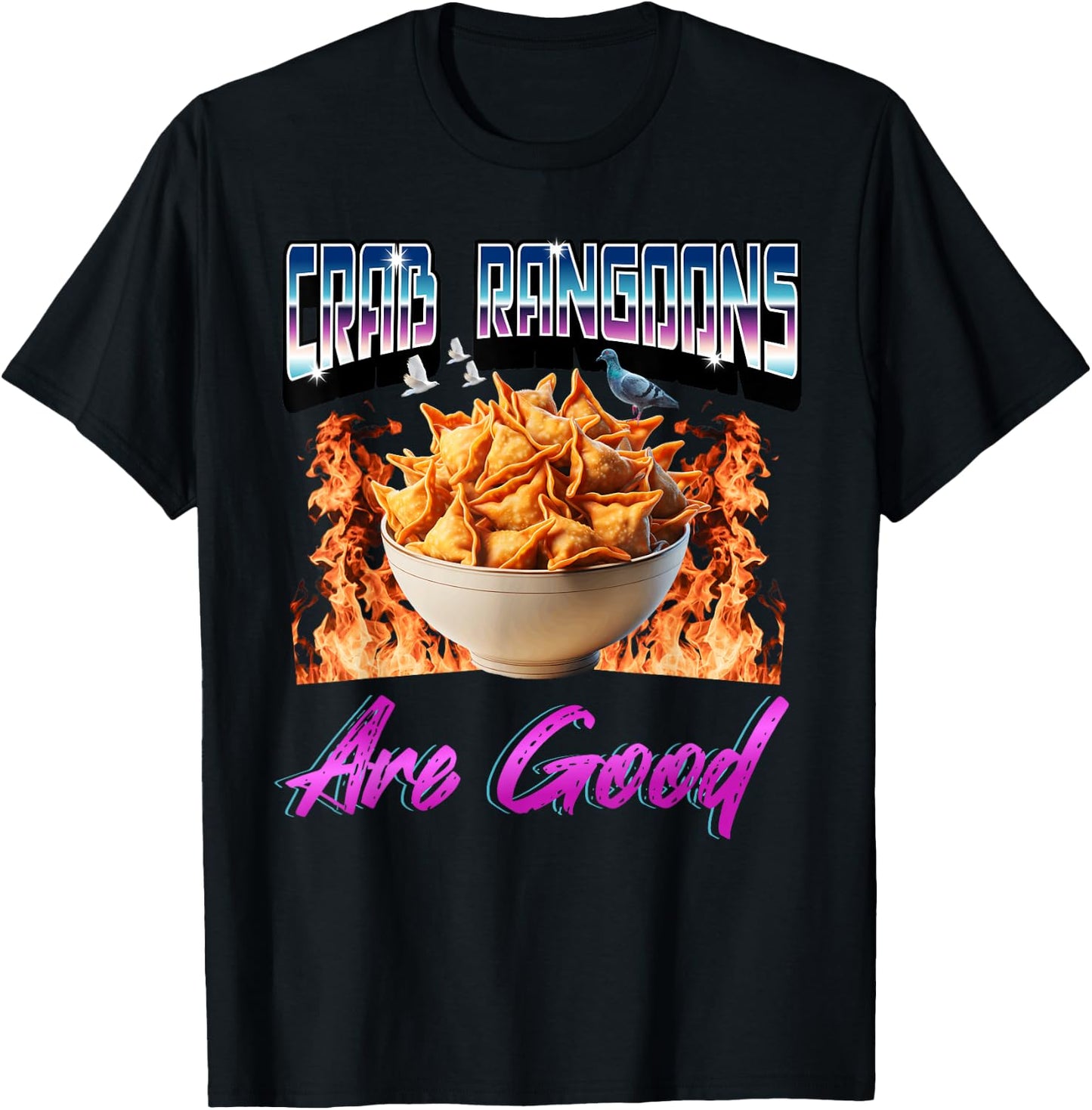 Funny 80s & 90s y2k Weird Aesthetic Meme Designs Black -Adults Modern Humorous Pop Culture Meme Classic T-Shirt - T-Shirt | Black