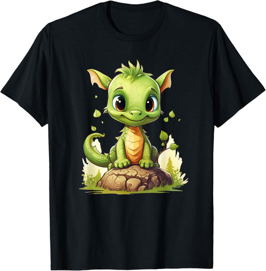 Cute Dragon funny Dragon lover baby T-Shirt - T-Shirt | Black
